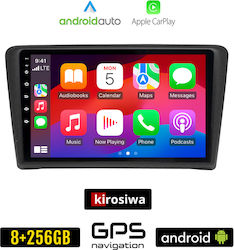 Kirosiwa Car-Audiosystem für Skoda Schnell 2012 (Bluetooth/USB/AUX/WiFi/GPS/Apple-Carplay/Android-Auto) mit Touchscreen 9"