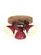 vidaXL Light fixture Ceiling Mount Light 35cm Bronze with Socket E27