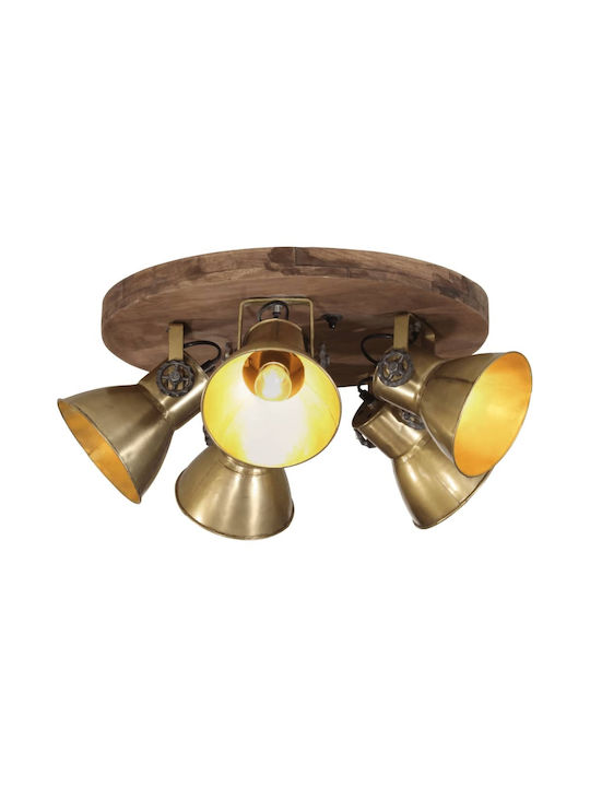 vidaXL Light fixture Ceiling Mount Light 50cm Bronze with Socket E27