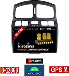 Kirosiwa Car-Audiosystem für Hyundai Santa Fe (Bluetooth/USB/AUX/WiFi/GPS/Apple-Carplay/Android-Auto) mit Touchscreen 9"