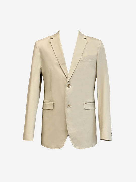 Gianni Lupo Men's Suit Jacket Beige