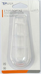 Wedge Plastic Door Stopper Transparent