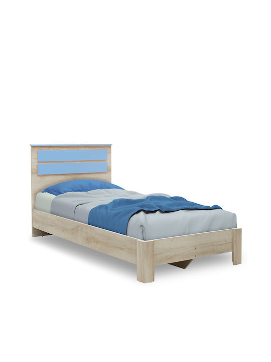Παιδικό Κρεβάτι Μονό Μπλε για Στρώμα 100x200cm