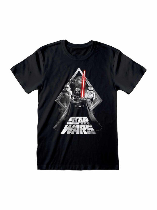 Heroes INC T-shirt Star Wars Μαύρο Βαμβακερό