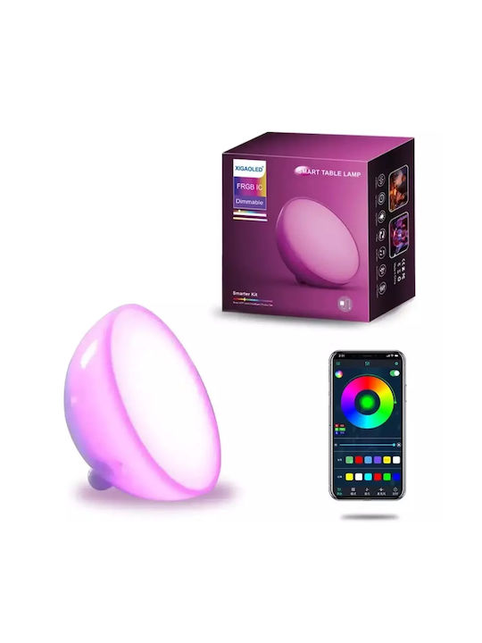 Bluetooth Decorativă Lampă cu Iluminare RGB Lampă LED Galben