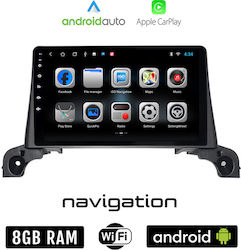 Car-Audiosystem für Peugeot 5008 (Bluetooth/USB/WiFi/GPS/Apple-Carplay/Android-Auto) mit Touchscreen 9"