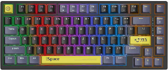 Onikuma G52 Gaming Mechanical Keyboard 75% with Custom Brown switches and RGB lighting (International English)
