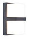 Lutec Wall-Mounted Outdoor Light LED 14W with Warm White Light 9.5x11.2x19εκ.