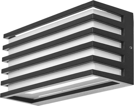 Стенно Външно Осветително Тяло LED 12W с Естествено бяло Светлина
