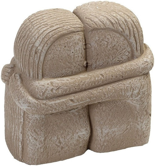 Hugging Figures L Cement Beige 18x11x19.5cm