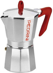 Pedrini Μπρίκι Espresso 6cups Ασημί Pedrini Μπρίκι Espresso 6cups Ασημί