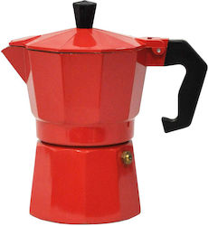 Newest Espresso Pot 6 Cups Red Newest Espresso Pot 6 Cups Red