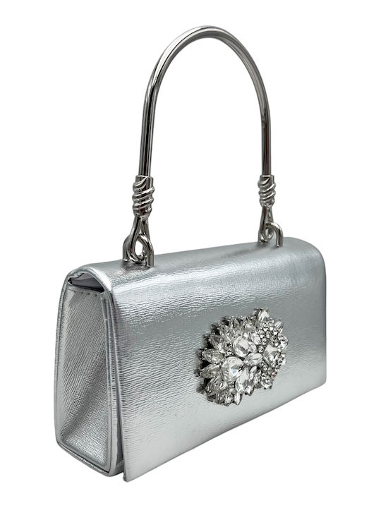 Savil Damen Tasche Hand Silber