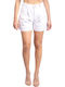 Su23-sj009 White Women's Shorts White.