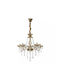 Candelabru 5xLED încorporat cu Cristale Transparent 1796-5-gd-elbulgaria
