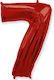 Luftballon Folie Jumbo Zahl 7 Rot Form 90cm