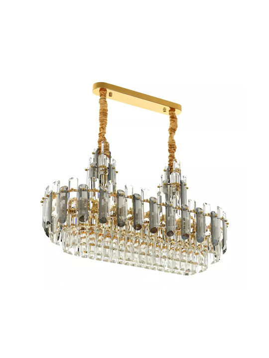 Kronleuchter 12xEingebaute LED mit Kristallen Gold 2597-L12-elbulgaria