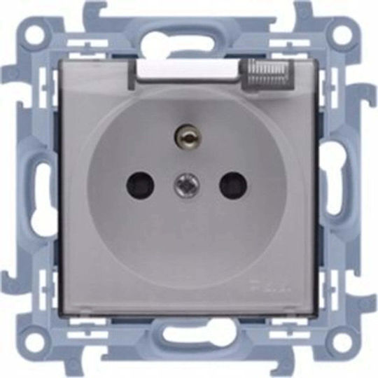 Kontakt-Simon Single Walled Power Socket Waterproof Transparent
