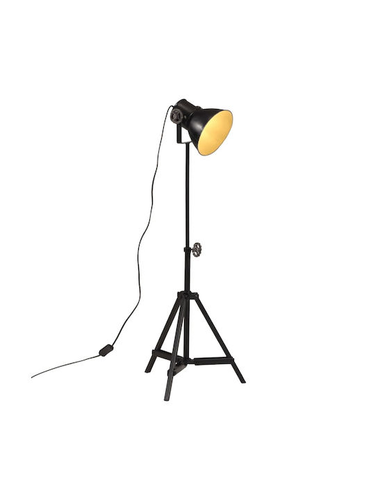 vidaXL Floor Lamp H65xW35cm. with Socket for Bulb E27 Black