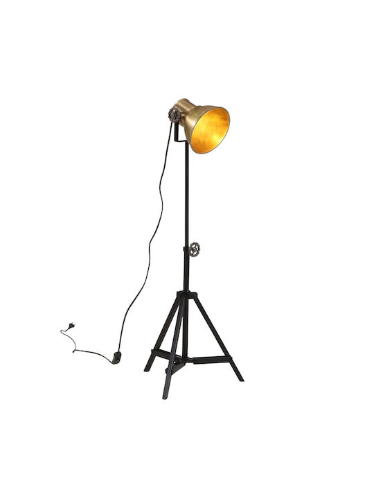 vidaXL Stehlampe H65xB35cm. mit Fassung für Lampe E27 Bronze