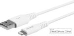 eSTUFF Braided USB-A to Lightning Cable White 2m (ES601204)