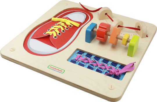 Jucărie cu Șireturi Manual Lacing din Lemn
