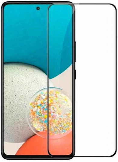 3D Vollflächig gehärtetes Glas Schwarz (Galaxy A73)