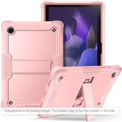 Techsuit Flip Cover Ανθεκτική Ροζ Χρυσό Samsung Galaxy Tab S7 FE