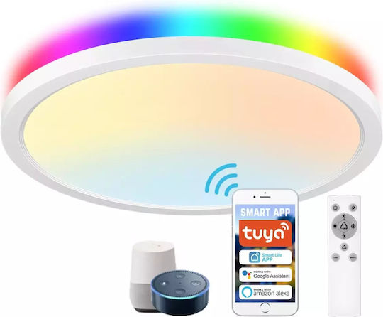 Deckenleuchte 40cm Weiß mit Integrierter LED