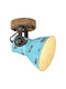 vidaXL Lamp Wall with Socket E27 Bronze 11.5x11.5x25cm