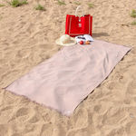 Anemos Beach Towel Beige 180x90cm.