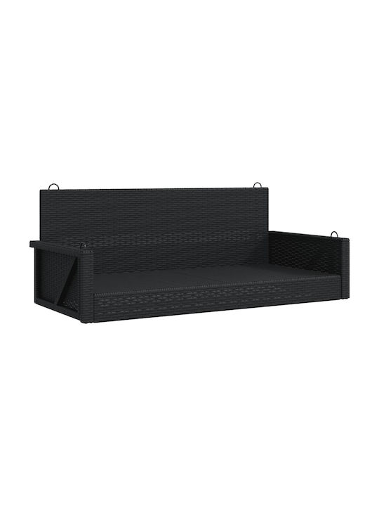 Fabric Swing Black with 110kg Maximum Weight Capacity L119xW56xH48cm