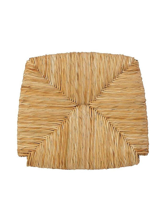 265612 Rectangular Seat Surface made of Straw Coffee 33x35cm Υ-00003409 22pcs