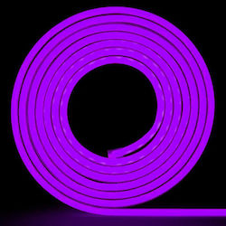 Rixme Rezistentă la apă Bandă LED Alimentare 12V cu Lumină Violet Lungime 5m cu Alimentare
