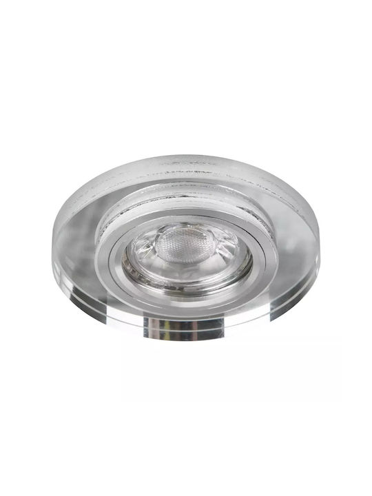 Sticlă Spot Încorporat cu Soclu GU10 Transparent 1buc