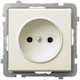 Ospel Sonata Single Walled Power Socket Ecru