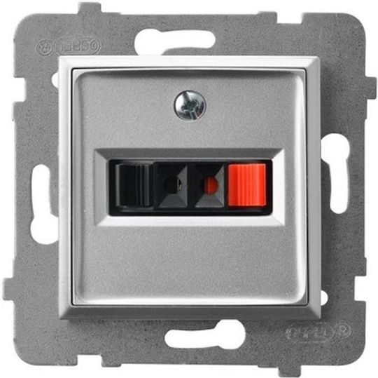 Ospel Steckdose Redner in Silber Farbe GG-1U m 18