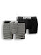 Vintage Men's Boxers Black with Patterns 2Pack