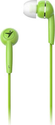 Genius 31710005416 In-ear Handsfree Ακουστικά με Βύσμα 3.5mm Πράσινο