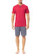 Ulisse Men's Summer Pajamas Set Grey