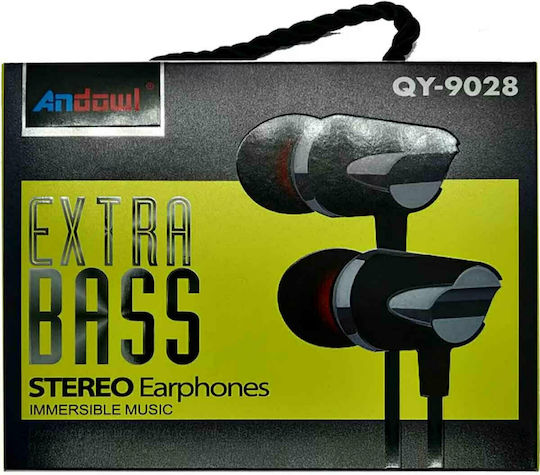 Andowl QY-9028 In-ear Handsfree Ακουστικά με Βύσμα 3.5mm Ασημί