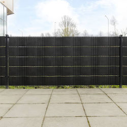 Vidaxl Balcony Dividers 5 Pcs Black 255x19 cm S...