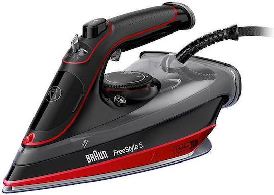 Braun Freestyle 5 Fier de Călcat cu Aburi 2700W cu Talpă Ceramică și Debit Continu de Abur 50g/min