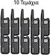 Baofeng Mp25 Wireless Transceiver UHF/VHF 2W with Monochrome Screen Set of 10pcs