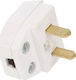 Bipolar Plug Corner with Switch White