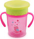 Lorelli Baby Cup All Around made of Plastic Pink 360ml for 12m+m+
