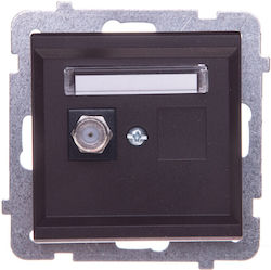 Ospel TV Antenna Socket in Brown color GPA-1RF/...