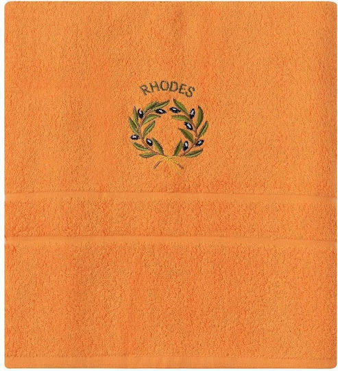 Silk Fashion Hotel Face Towel 100x50 cm Orange