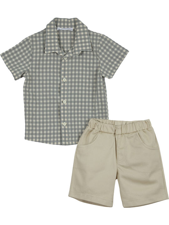 Kids' Set with Shorts Summer 2pcs Beige
