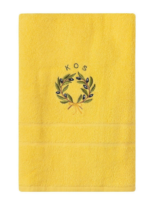 Silk Fashion Πετσέτα Σώματος Κως 70x140εκ. Κίτρινο